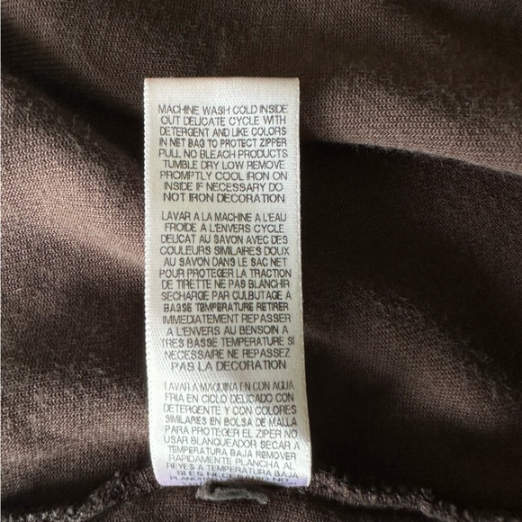 Juicy Couture// Y2K Velour Brown zip up Hoodie Size XL - Picture 9 of 13